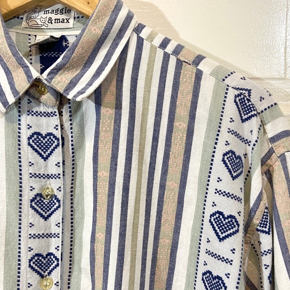 Vintage 80s cottagecore button up - Picture 3 of 6